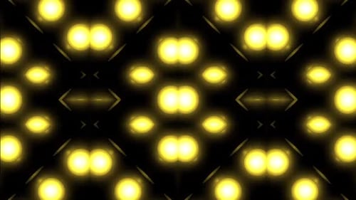 Las dinámicas luces doradas pulsan y brillan en un fascinante patrón abstracto