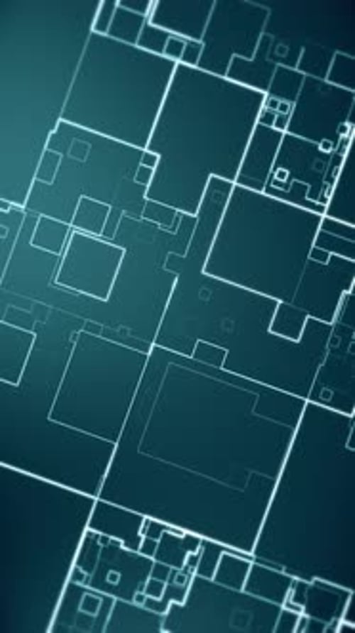 Vertical Video - Abstract Blueprint Plans Motion Background
