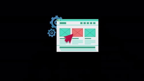 Ouvrir le message professionnel en cliquant sur l'écran avec la souris 4K Alpha Channel