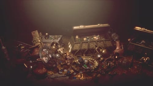 Gros plan sur les trésors et les accessoires vintage de luxe