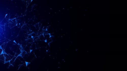 Futuristischer abstrakter Technologie-Plexus-Nummern-Bildschirmschoner-Hintergrund für Technologiepräsentationen