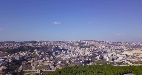 A Breathtaking Panoramic View of the Expansive Mediterranean City Skyline