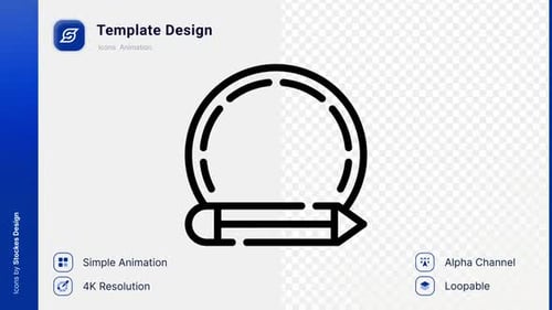 Animation Template Design Icon