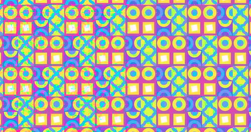 Boucle géométrique, arrière-plan abstrait, motif géométrique animé moderne ou résolution d'arrière-plan