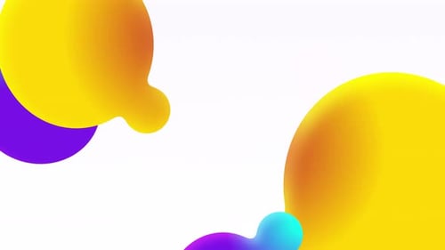 Animation einer futuristischen mehrfarbigen Flüssigkeit. Farbverläufe des wässrigen Flüssigkeitshintergrunds