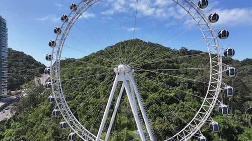 Famous Ferris Wheel At Balneario Camboriu In Santa Catarina Brazil.