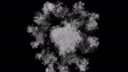 Dynamic Smoke Cloud Explosion Transition Reveal