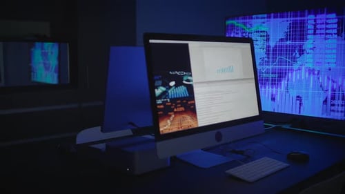 A HighTech Workspace Focusing on Advanced Data Visualization and Indepth Analysis Techniques