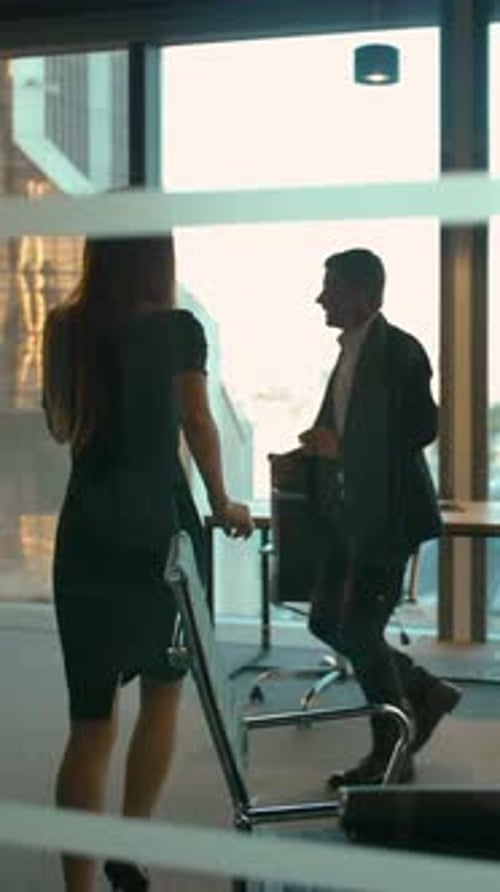 Business People Dancing in Modern Office to Celebrate