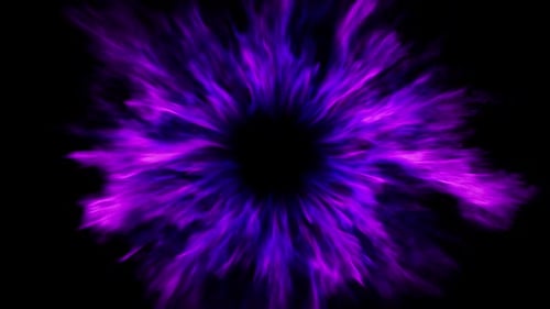 Abstract purple energy portal pulsating animation. 3d loop animation 4k