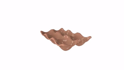 Fluid Brown Wavy Abstract Background Animation Loop