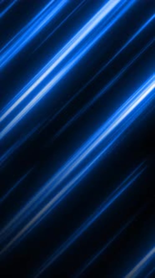 Diagonal blue light streaks moving across a dark background, creating a dynamic and futuristic abstr
