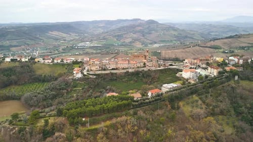 Drone Circling Around Campofilone