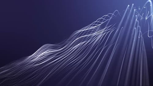 Abstract Flowing Particle Lines Loop Background Animation