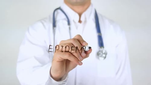 Doctor Writes Epidemic With Marker