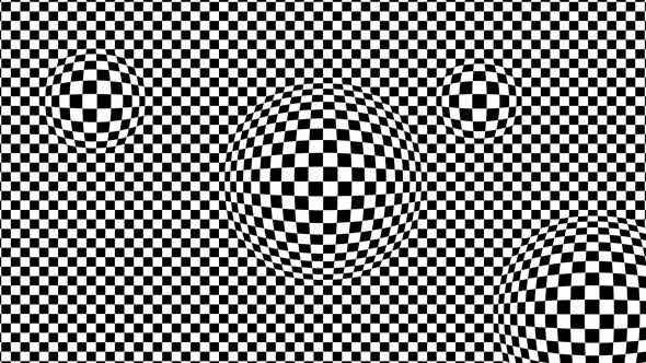 Animated Distorted Checkerboard Optical Illusion Pattern, Backgrounds ...