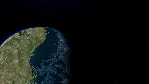 Global Map Zoom to Country Title Reveal