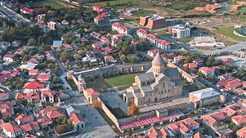Town By A Cathedral Aerial