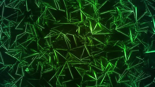 Abstract Crystal Emerald Structure