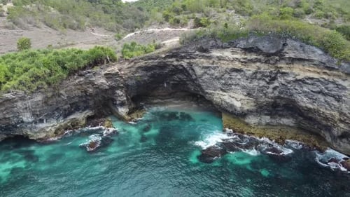Broken beach in Nusa Penida, Bali, Indonesia