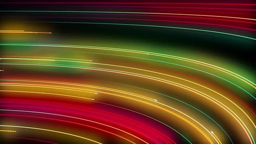 Fond abstrait de ligne de néon brillant de couleur jaune et rose