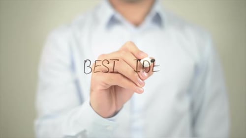 Writing Best Idea on Clear Screen