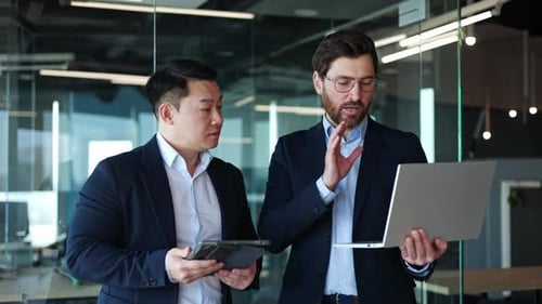 Hardworking Center Manager Emotionally Explaining Business Project in Office