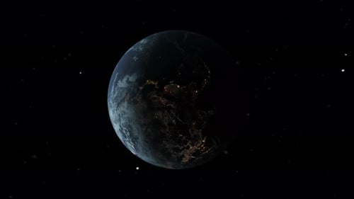 Realistic Planet Earth Rotation with Day to Night Transition