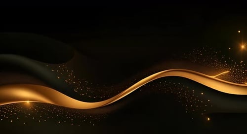 Schwarzer Luxus-Unternehmenshintergrund mit goldenen Linien