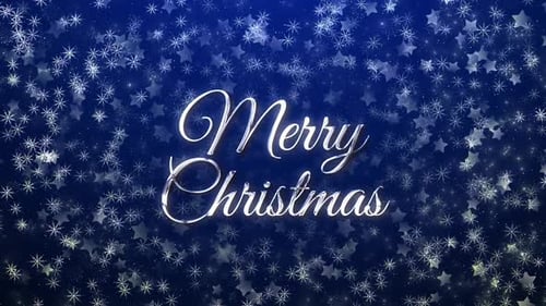Twinkling Merry Christmas Holiday Title Animation