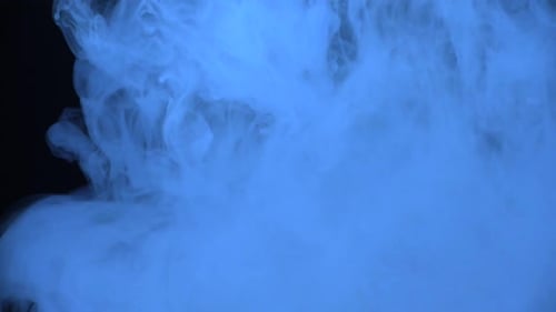Abstract Form Blue Smoke