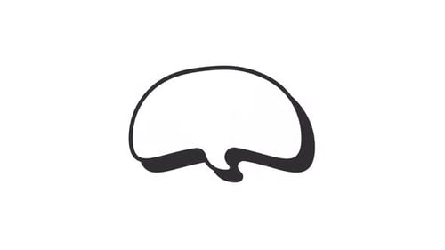 Fluid Abstract Speech Bubble Outline Reveal