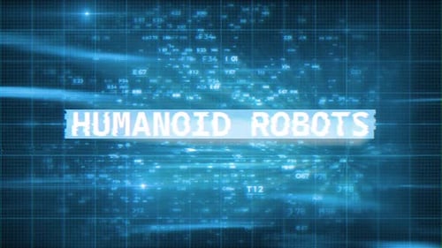 Humanoide Roboter Hi-Tech-Hintergründe V 07