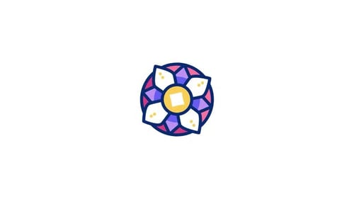 Modern Abstract Geometric Rotating Icon Animation