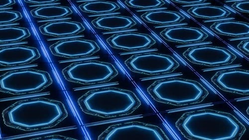 Futuristic pattern, endless loop background