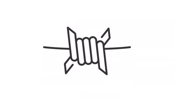 Animated Barbed Wire Line Icon Elements Motion Graphics Ft Barbed animated-barbed-wire-line-icon-elements-motion-graphics-ft-barbed