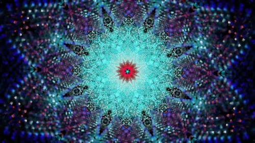 Psychedelic Neon Lights Pulse Hypnotically in a Seamless VJ Backdrop