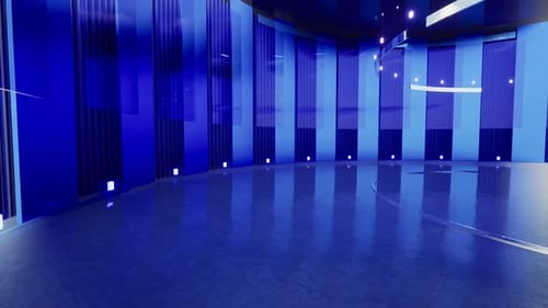 Fondo de pantalla verde de 3D Virtual News Studio