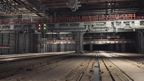 Futuristic Sterile Laboratory Designed for Robot Prototype Evaluations