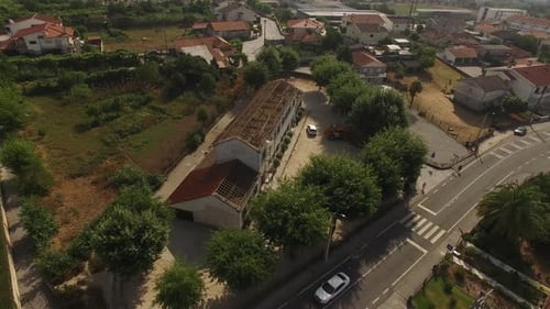 Aerial View of Building without roof