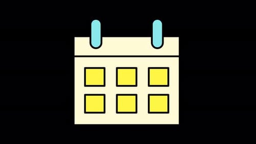 Kalender-Symbolanimation