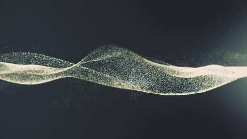 Futuristischer digitaler Wellenteilchenflusshintergrund 02