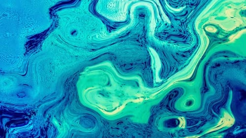 Abstract Flowing Liquid Paint Swirl Animation Background