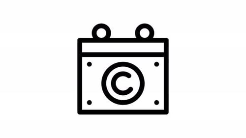 animación del icono de línea de fecha de caducidad