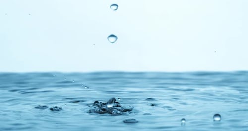 Water Drops close-up of water falls in a super slow motion. Shot on super slow motion camera 1600