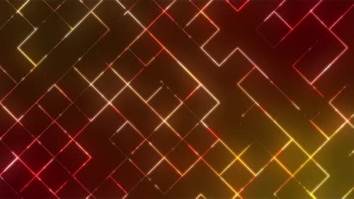 Digital Line Gold Technology Background 4 K Seamless Loop