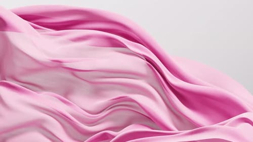 Elegant Flowing Pink Fabric Loop Background