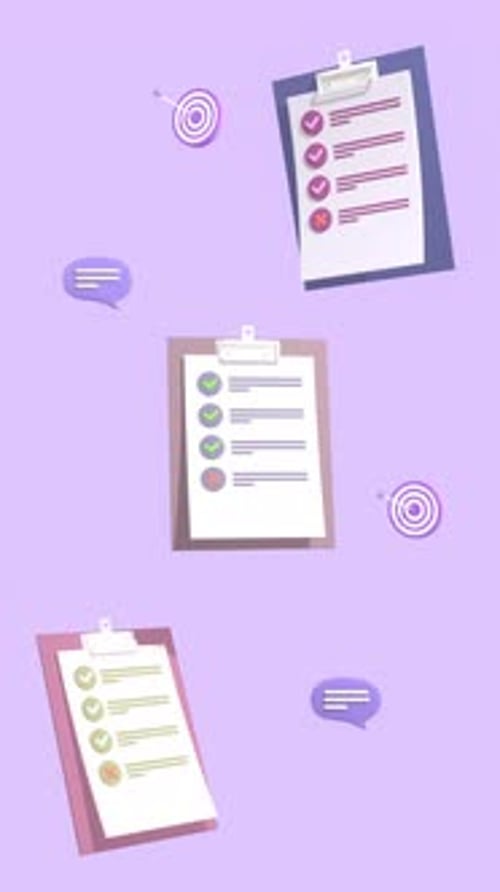 Animated Daily Routines Checklist In Vertical Video, Priority Checklist.