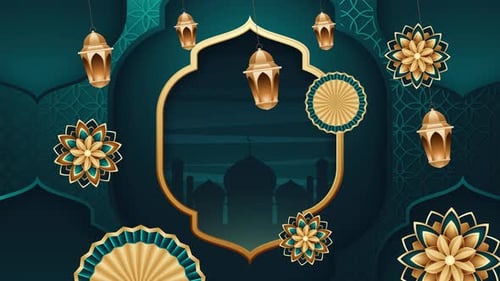 Ramadan Kareem 2024 New Style 4K Background V09