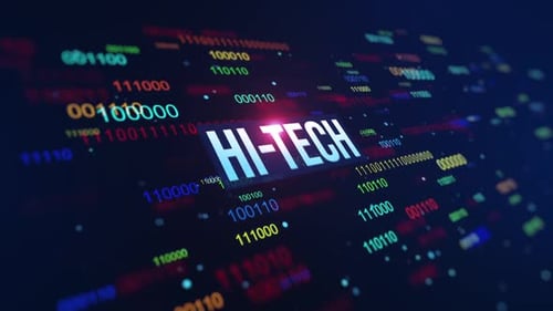 Plano de fundo do código binário digital de alta tecnologia